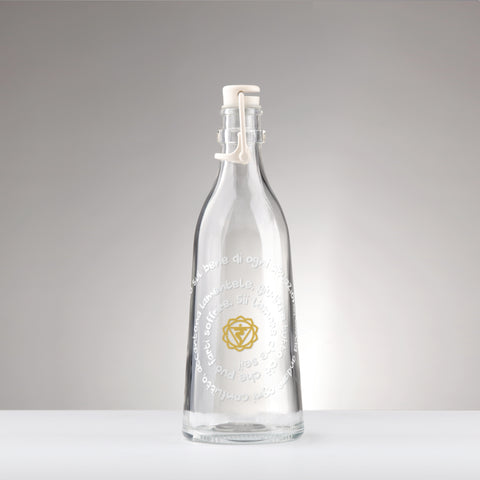 BOTTIGLIA 75 cl TAPPO MECCANICO  FOCUS MANTRA + CHAKRA MANIPURA