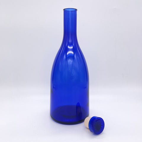 BOTTIGLIE IN VETRO BLU ACQUA SOLARIZZATA LT 1 – Tappiebottiglie