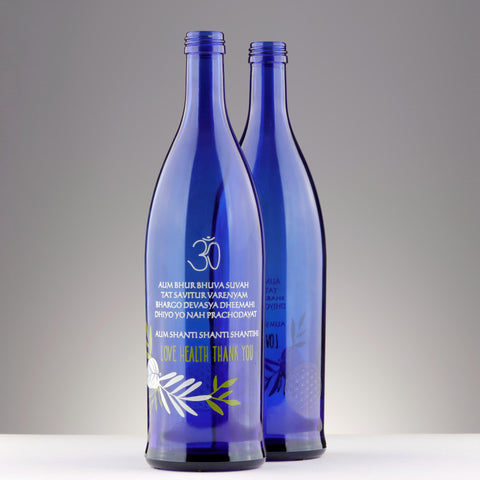 Bottiglie blu vetro 1 litro con tappo meccanico – Tappiebottiglie